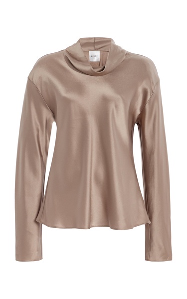 Barb Draped Satin Top