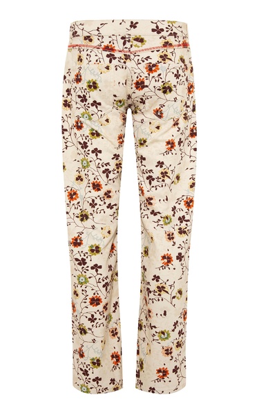 Flau Floral Denim Low-Rise Jeans