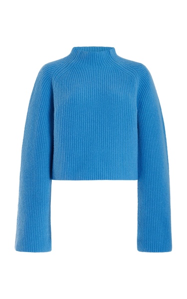 Cropped Cashmere-Silk Sweater