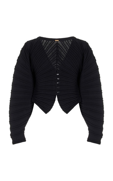 Blair Cropped Knitted Cardigan