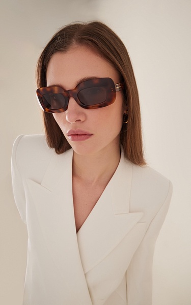 x Oliver Peoples 1966C Square-Frame Acetate Sunglasses