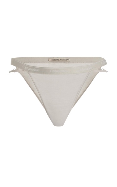 Nensi Dojaka for Calvin Klein Tanga Modal-Cashmere Thong