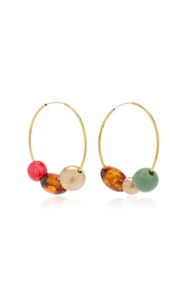 Merida Beaded Gold-Tone Earrings