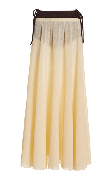 Exclusive Gran Layered Gauze Maxi Skirt