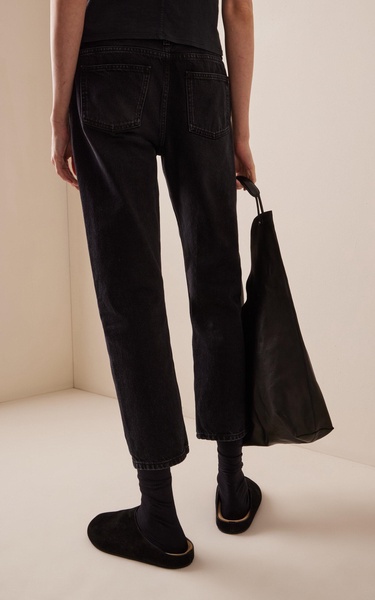 Land Rigid Low-Rise Straight-Leg Jeans