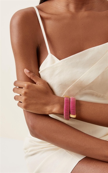 Magenta Caro Gold-Plated Bracelet 