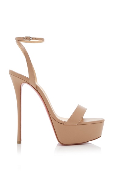 Loubi Queen Alta 150mm Leather Platform Sandals