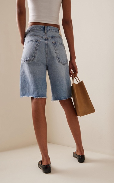 Ayla Denim Knee-Length Shorts