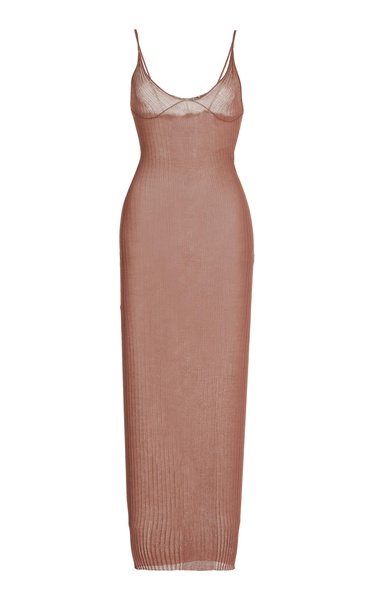 Nensi Dojaka for Calvin Klein Sheer-Knit Midi Dress