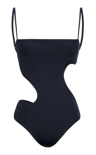 Aquatic Path Cutout One-Piece Swimsuit