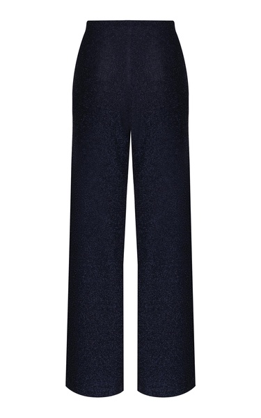 Pleasurable Effects Knit Lurex Wide-Leg Pants