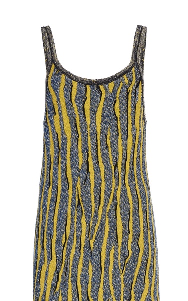 Animal-Patterned Jacquard Dress