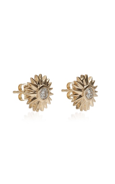 14K Gold Diamond Earrings