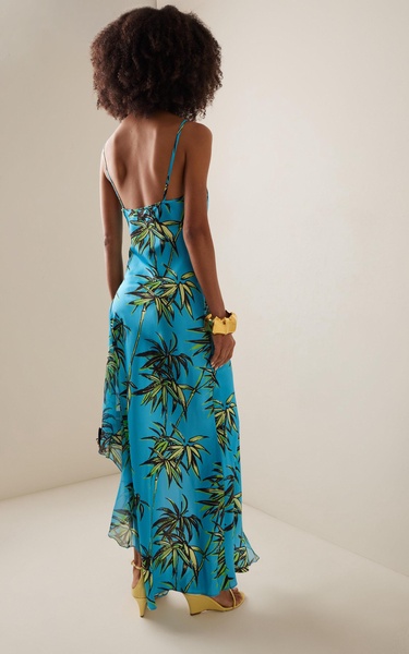 Exclusive Printed Silk Midi Dress