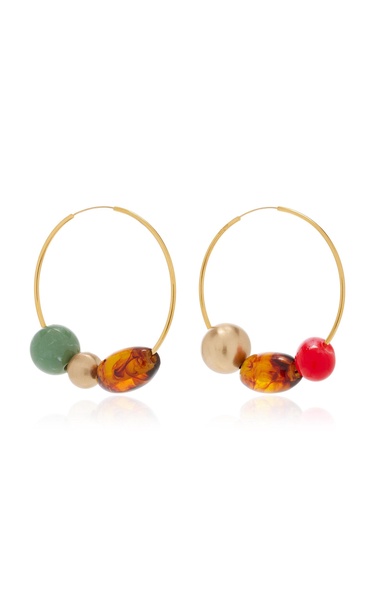 Merida Beaded Gold-Tone Earrings