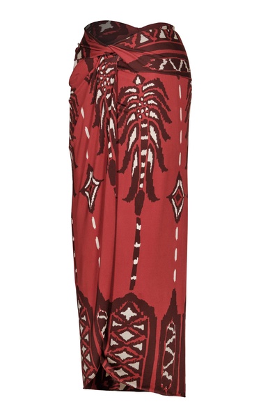 Avanyu Gathered Jersey Maxi Skirt