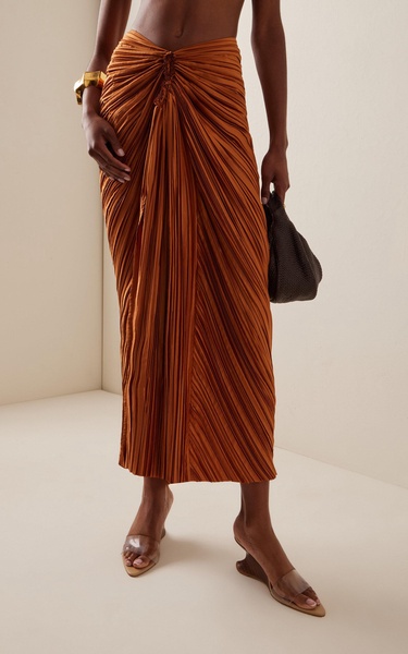 Sonoma Gathered Crepe Maxi Skirt