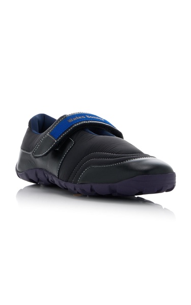 Leather-Trimmed Neoprene Sneakers