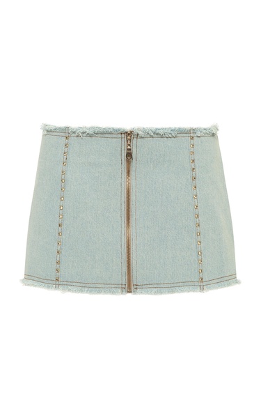 Loran Crystal-Embellished Mini Skirt