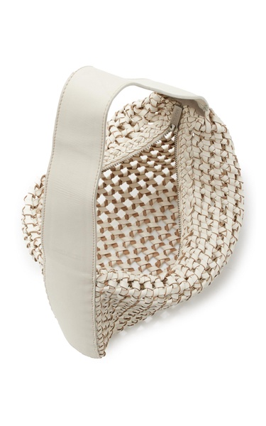 Macrame Leather Mesh Bag