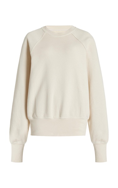 Linda Classic Raglan-Sleeve Cotton Sweatshirt