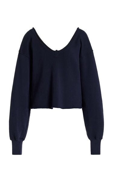 Veronica Off-The-Shoulder Cotton Sweatshirt