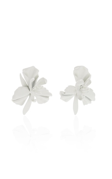 Mila Silver-Tone Floral Earrings