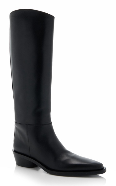 Bronco Leather Knee Boots