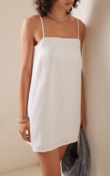 Exclusive Maggie Linen Mini Dress