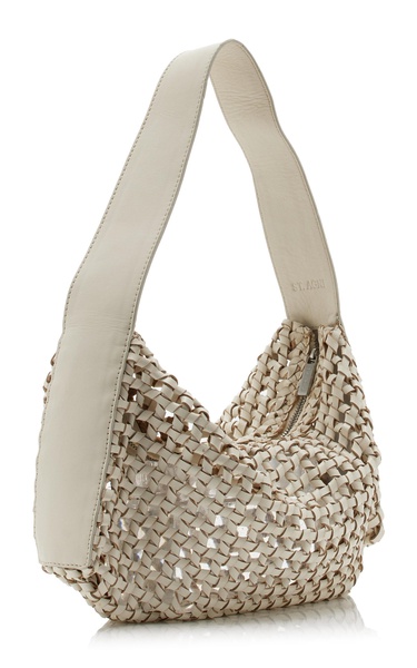 Macrame Leather Mesh Bag