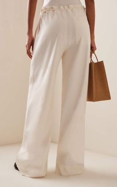 Jade Eco-Linen Wide-Leg Pants