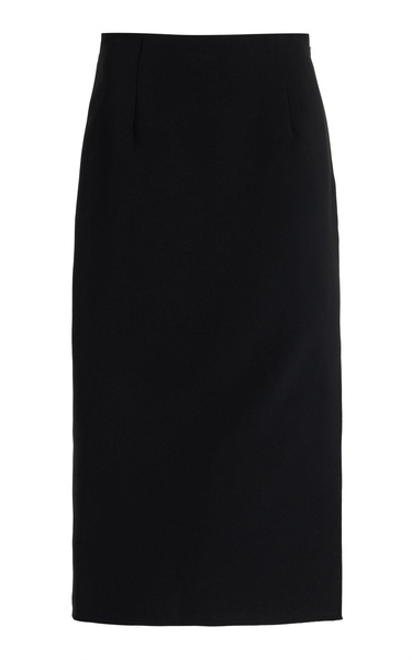 Exclusive Crepe Midi Pencil Skirt