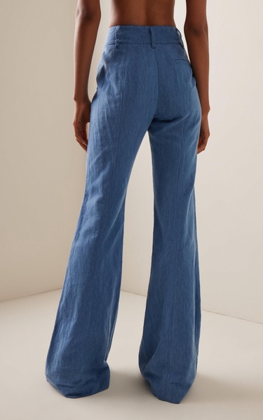 Rhein Cotton-Linen Flared Pants