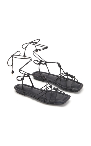 Freya Knotted Leather Sandals