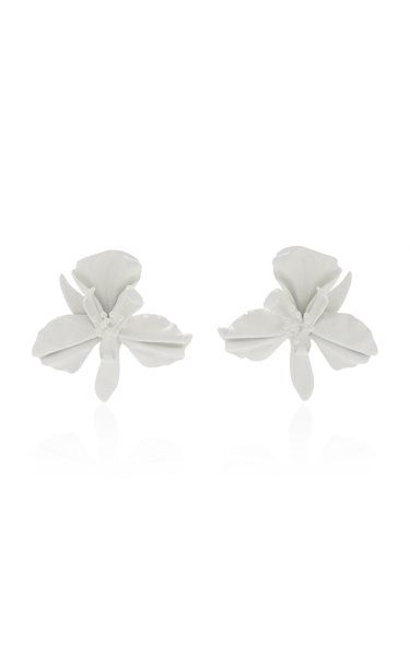 Mila Silver-Tone Floral Earrings