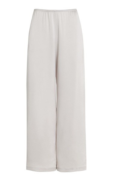 Barb Satin Wide-Leg Pants