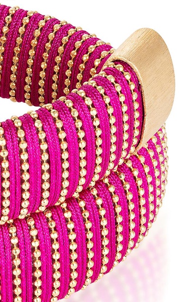 Magenta Caro Gold-Plated Bracelet 