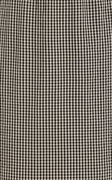 Exclusive Aurelia Gingham Cotton Maxi Skirt