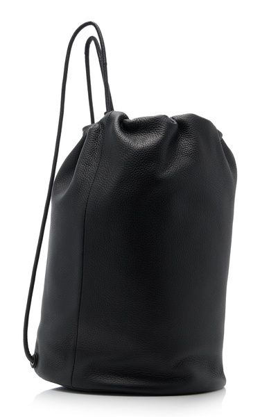 Sporty Leather Backpack