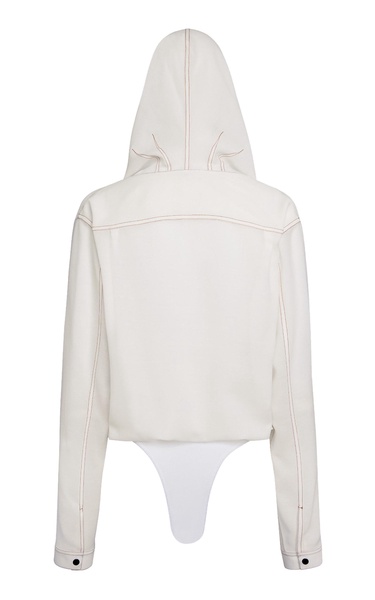 Hooded Wool-Blend Bodysuit