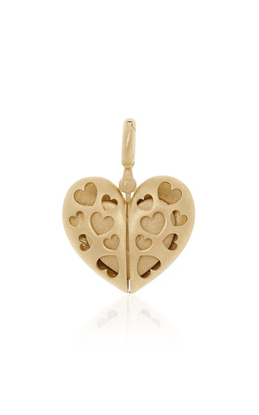 Paulette 14K Yellow Gold Open Heart Pendant