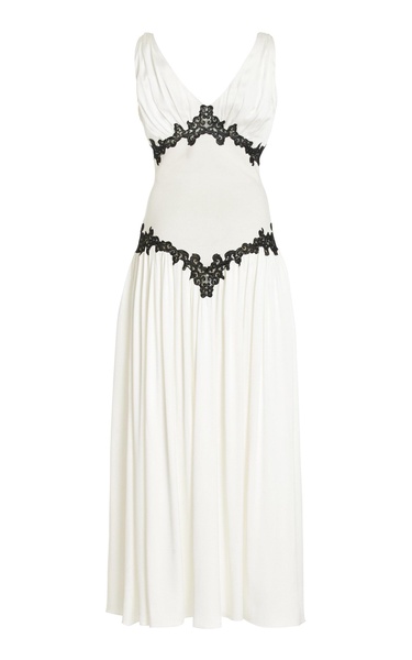 Highland Embroidered Silk Maxi Dress