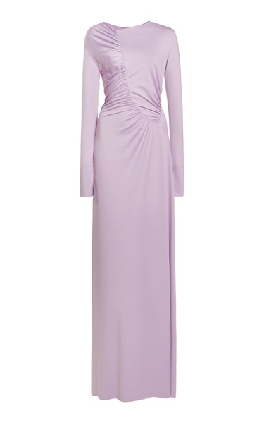 Ruched Satin Gown