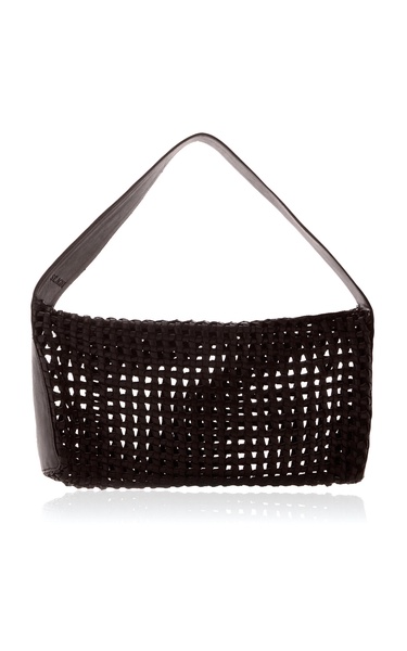 Macrame Leather Mesh Bag