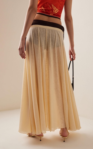 Exclusive Gran Layered Gauze Maxi Skirt