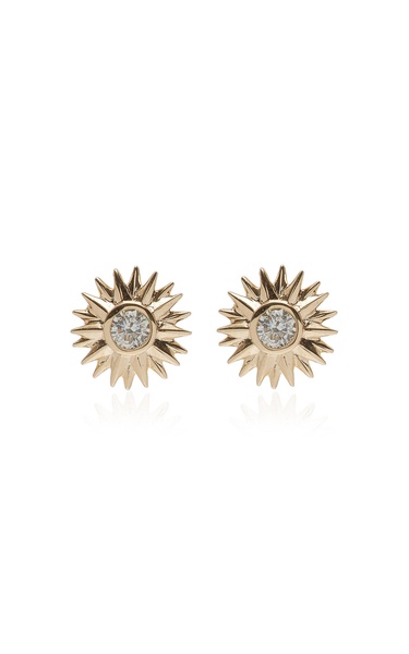 14K Gold Diamond Earrings