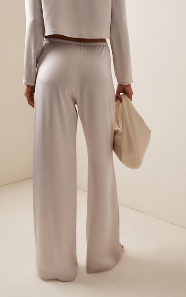 Barb Satin Wide-Leg Pants