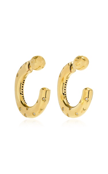 Peggy 14K Yellow Gold Diamond Earrings