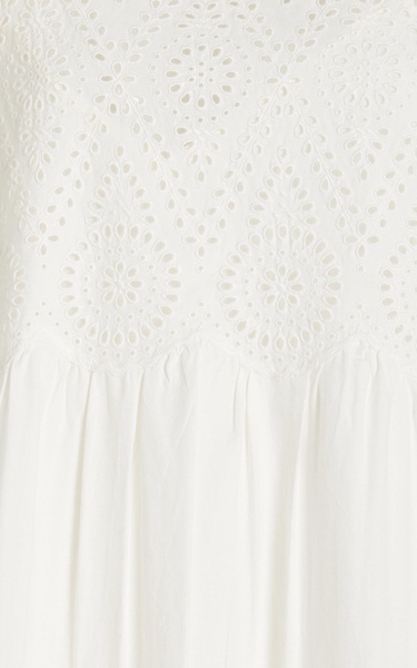 Louisa Broderie Anglaise Cotton Maxi Dress