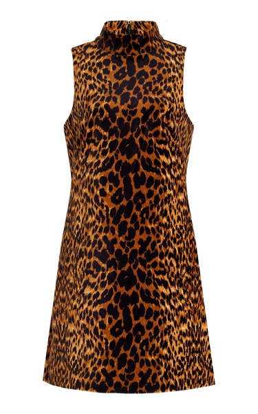 Tay Animal-Print Cotton Mini Dress